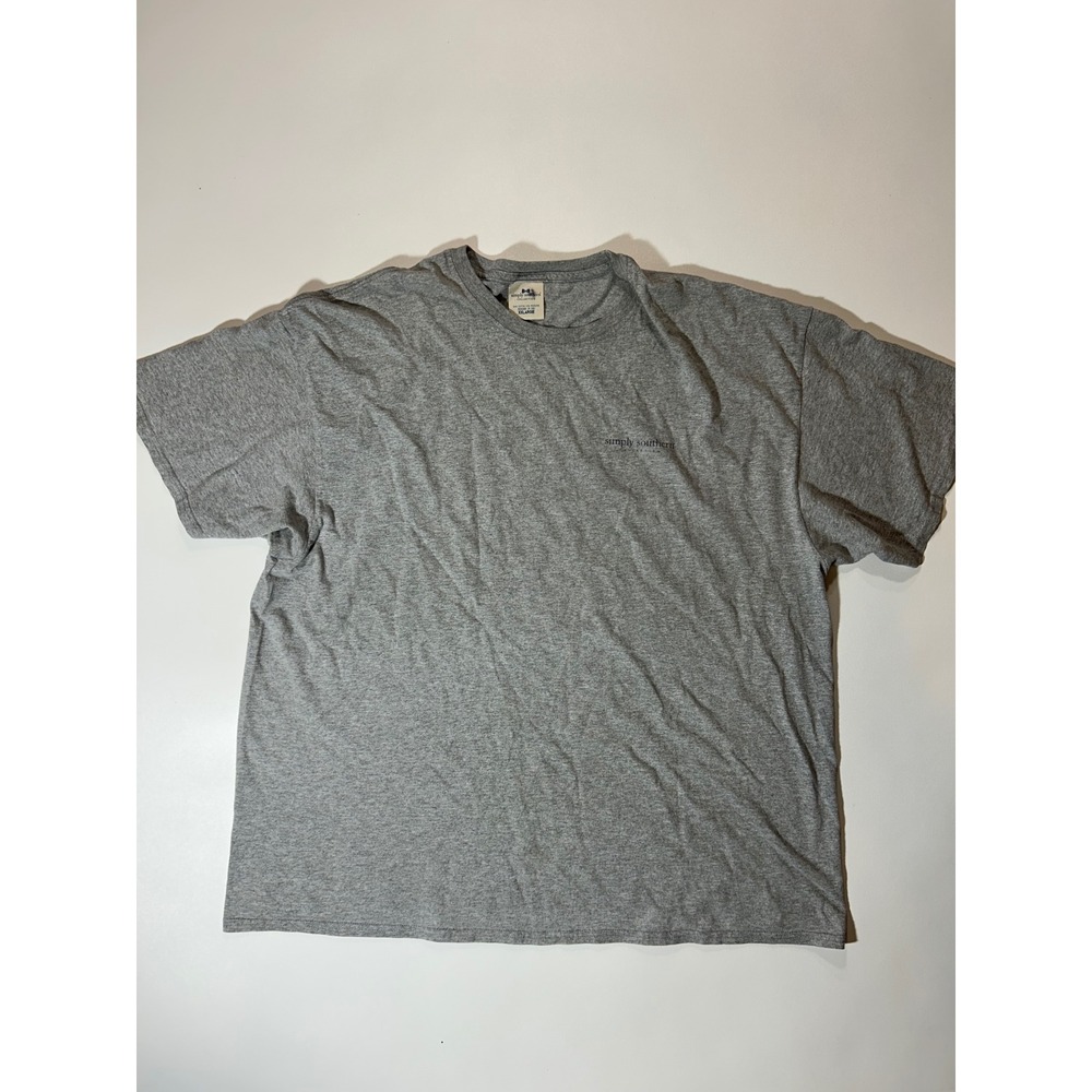 Simply Southern T-Shirt Womens XXL Gray Excellent Lantern Seashell Graphic Tee